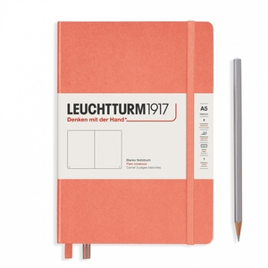 Leuchtturm A5 medium muted colours bellini plain hardcover notebook
