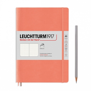 Leuchtturm A5 medium muted colours bellini dotted softcover notebook