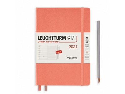 Leuchtturm Week Planner + Notebook Medium Bellini agenda 2021