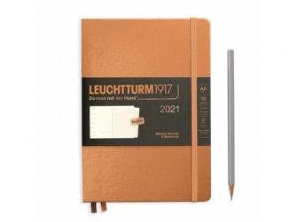 Leuchtturm Week Planner + Notebook Medium  Copper agenda 2021