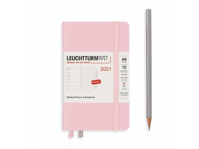 Leuchtturm Week Planner + Notebook Pocket Powder agenda 2021