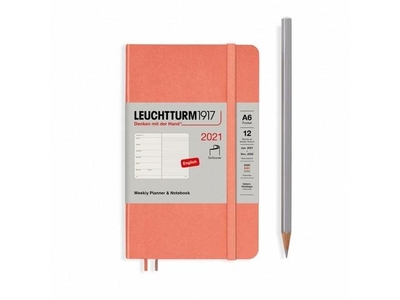 Leuchtturm Week Planner + Notebook Softcover Pocket  Bellini agenda 2021