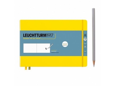 Leuchtturm A5 Landscape Sketch Book Medium Lemon Hardcover