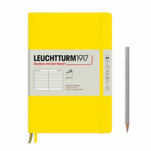 Leuchtturm A5 Medium Softcover Yellow Ruled Notebook