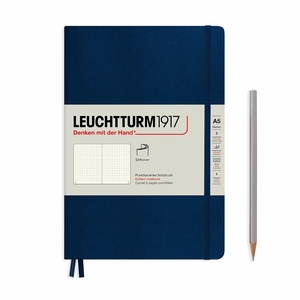 Leuchtturm A5 Medium Softcover Navy Dotted Notebook