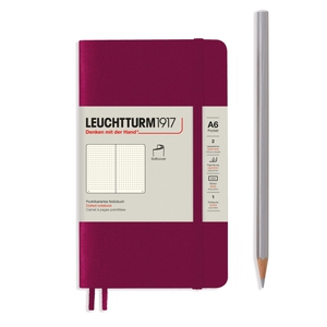 Leuchtturm A6 Pocket  Port Red Dotted softcover notebook