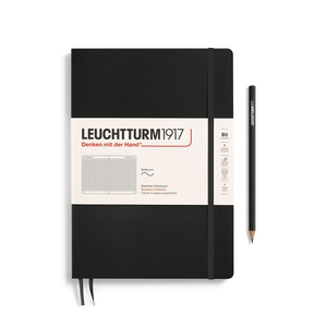 Leuchtturm B5 Black Squared softcover notebook