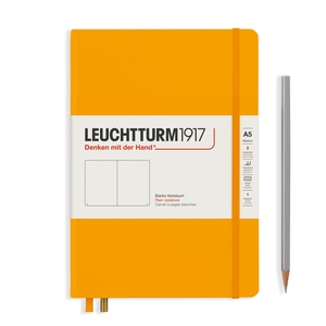 Leuchtturm Rising Colours A5 Medium Hardcover Rising Sun Plain Notebook
