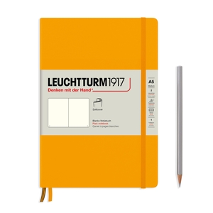 Leuchtturm Rising Colours A5 Medium Softcover Rising Sun Plain Notebook