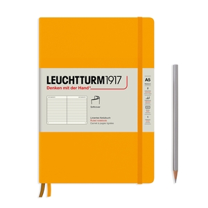 Leuchtturm Rising Colours A5 Medium Softcover Rising Sun Ruled Notebook