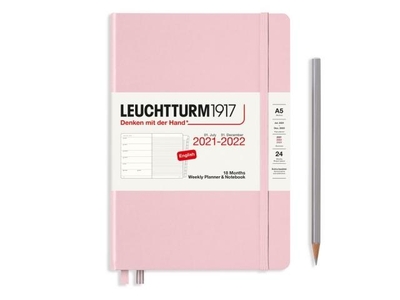 Leuchtturm Weekly Planner & Notebook A5 Medium Powder 18 maanden 2021-2022