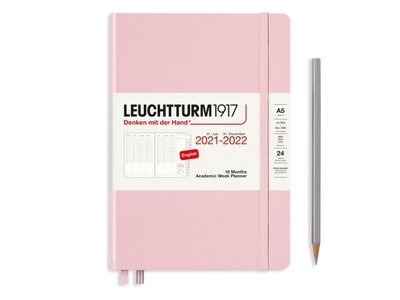Leuchtturm Academic Week Planner A5 Medium Powder 18 maanden 2021-2022