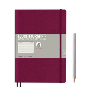 Leuchtturm A4+ Master Classic Port Red Plain Hardcover Notebook