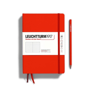Leuchtturm Natural Colours A5 Medium Hardcover Fox Red Dotted Notebook