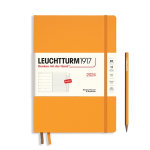Leuchtturm Weekly Planner & Notebook Composition B5 Rising Sun Agenda 2024