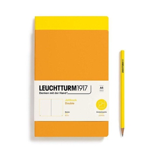 Leuchtturm A5 Double Medium Jottbook Softcover Rising Sun /Lemon Plain Notebook