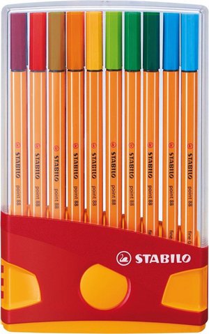 Stabilo Point 88 Fineliner - Colorparade - 20 kleuren