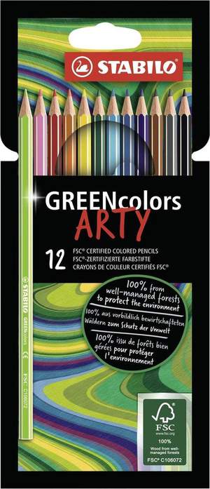 Stabilo GREENcolors ARTY - etui met 12 kleurpotloden