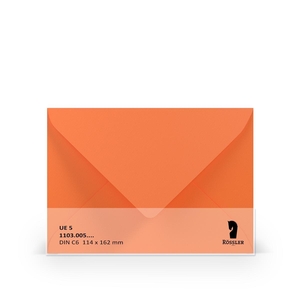 Rössler Papier Paperado Envelop C6 Oranje 5-pak