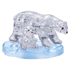 Crystal 3D Puzzel IJsberen Paar 40 stukjes