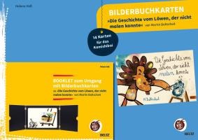Bilderbuchkarten 'Die Geschichte vom Löwen, der nicht malen konnte' von Martin Baltscheit