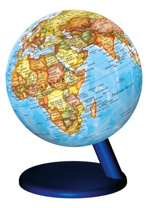 Globe 15 cm illuminated political