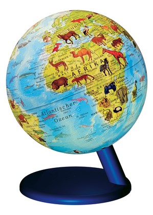 Globe 15 cm illuminated animals