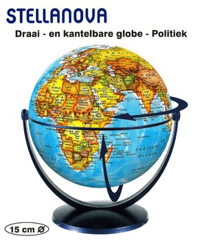Globe 15 cm politiek draai & kantel