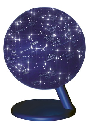 Globe 15 cm verlicht sterrenhemel