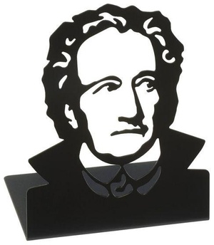 Boekensteunen Zwart Metaal Goethe