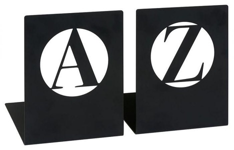 Boekensteunen Zwart Metaal A & Z Modern