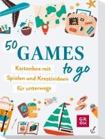 50 Games to go - Kartenbox mit vielen Spielen und Kreativideen für unterwegs