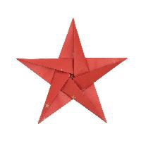 Origami 15x15 cm Sterne rot/gold FSC MIX 32 Blatt, 130 g/m²