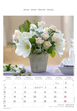 Blumen- Bloemen Kalender 2022
