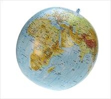 Topographischer Globus aufblasbar