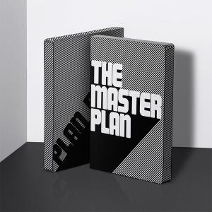 Nuuna Notitieboek Graphic L - Black White The Master Plan