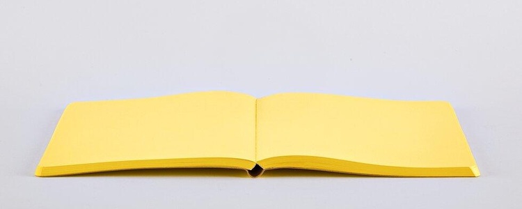 Nuuna Notitieboek Not White L Light - Yellow