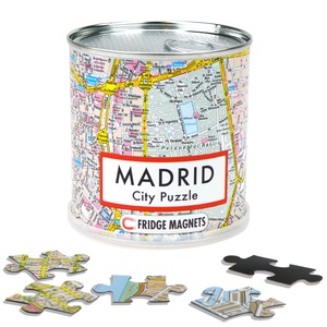 Madrid city puzzle magnets
