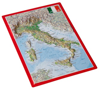 Italië reliëfpostkaart