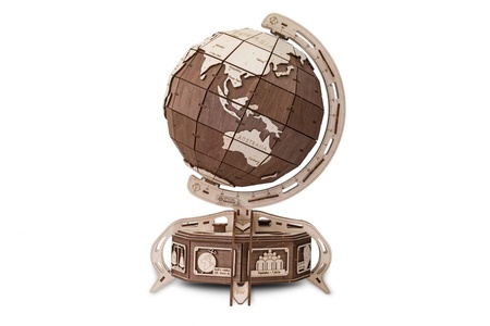 Houten Wereldbol/Globe Bruin 3D puzzel