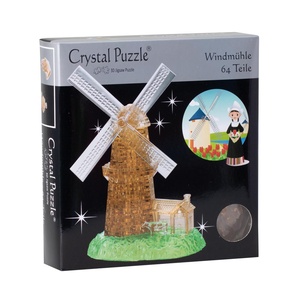 Crystal Puzzle 3D Windmolen 64 stukjes