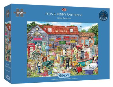 Gibsons Puzzel Pots and Penny Farthings 2000 stukjes