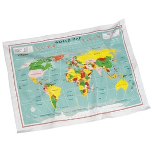 Theedoek vintage world map
