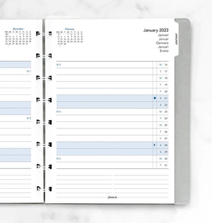 Filofax Notebook Maandplanner met tabs A5 2023