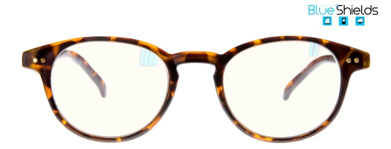 Icon Eyewear TFD003 +1.00 Boston BlueShields leesbril - blauw licht filter lens - Tortoise