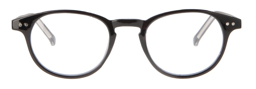 Icon Eyewear MCB703 Murray Silverline Leesbril +1.00 - Glanzend zwart, transparante binnenzijde