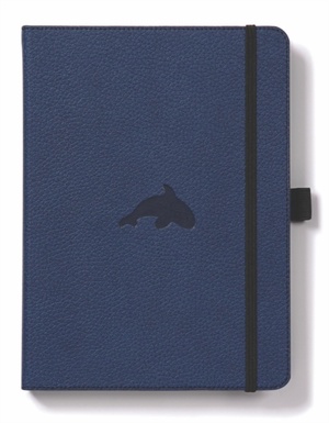 Dingbats A5+ Wildlife Blue Whale Notebook - Dotted