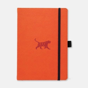 Dingbats Notebook A5+ Wildlife Orange Tiger Lined