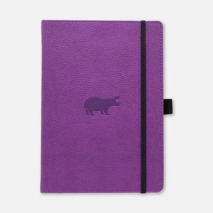 Dingbats Notebook A5+ Wildlife Purple Hippo Lined