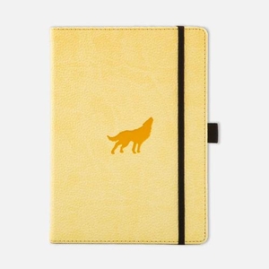 Dingbats Notebook A5+ Wildlife Wolf Cream Dotted